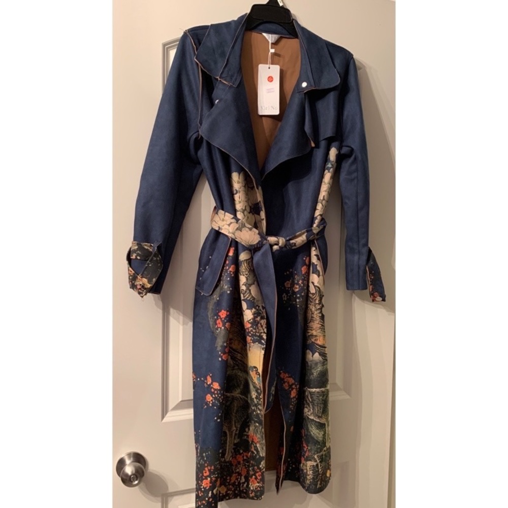 Suede Lightweight Ladies Trench Coat
